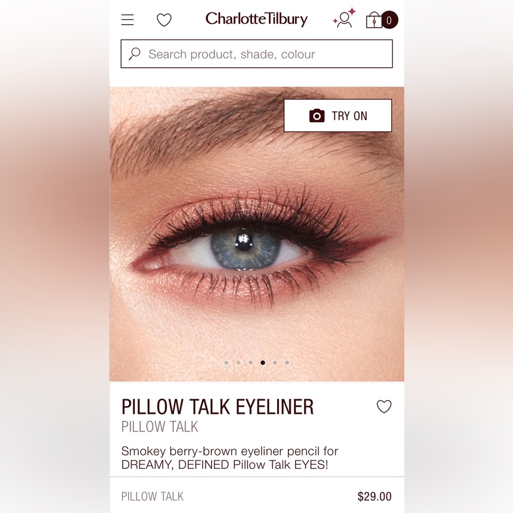 Charlotte Tilbury Pillow Talk Eyeliner - Smokey Berry Brown